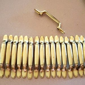 Used Brass plated drawer/cabinet pulls